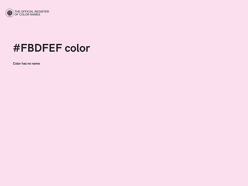 #FBDFEF color image