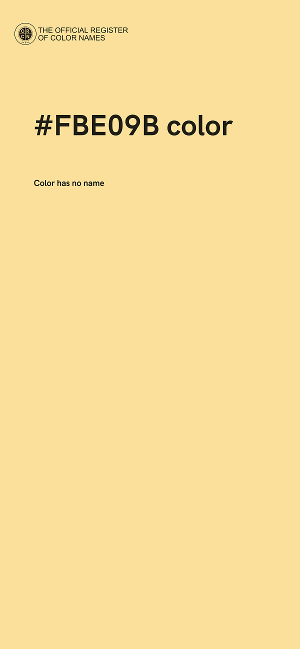 #FBE09B color image