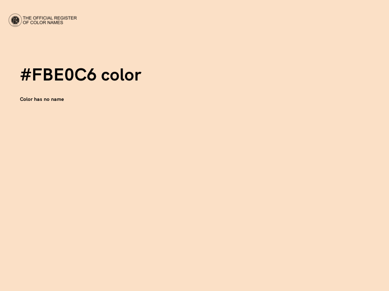 #FBE0C6 color image