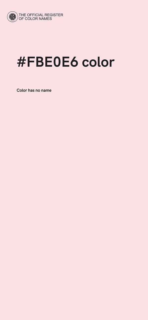 #FBE0E6 color image