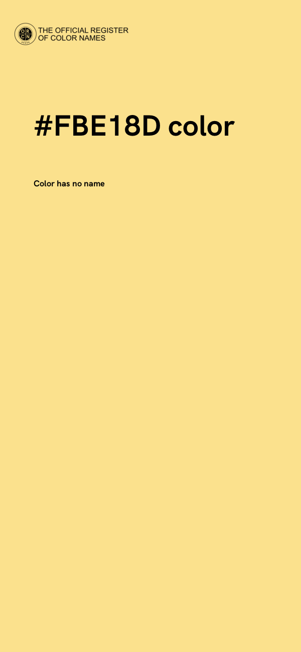 #FBE18D color image
