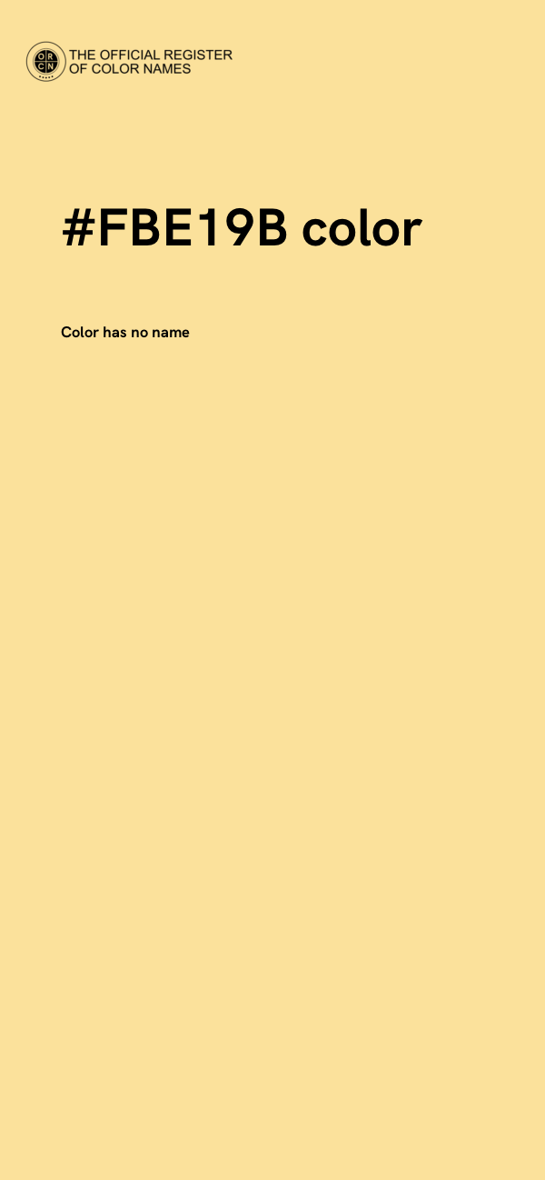 #FBE19B color image