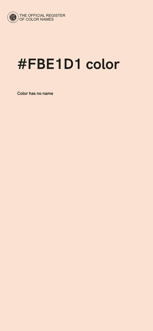 #FBE1D1 color image