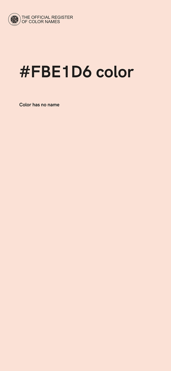 #FBE1D6 color image