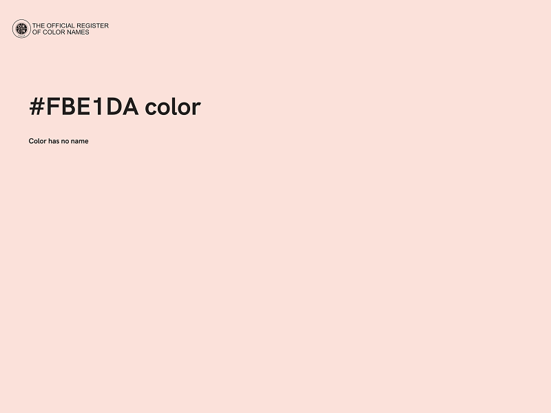 #FBE1DA color image