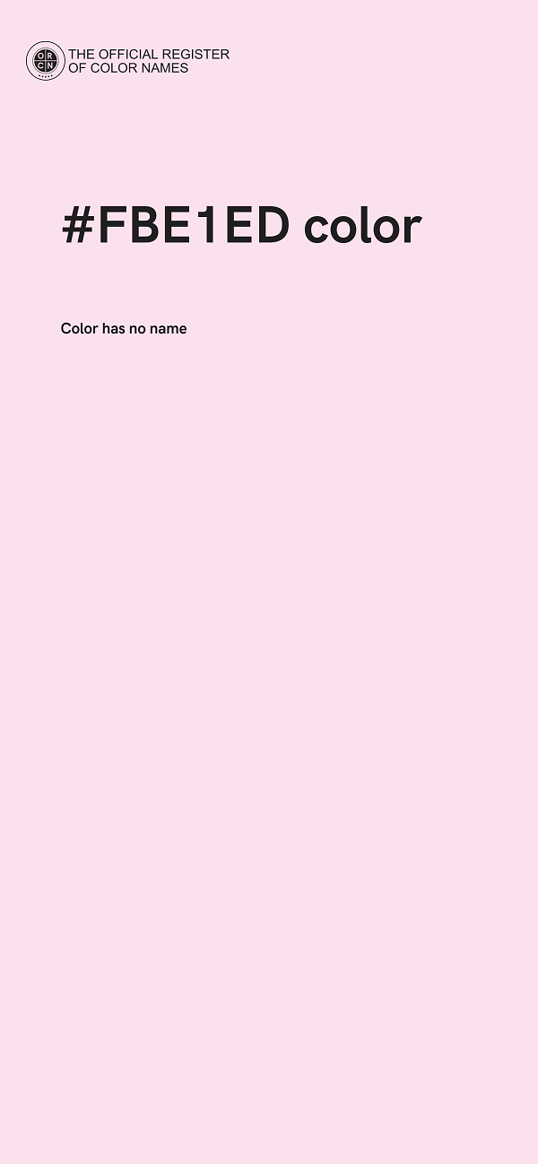 #FBE1ED color image