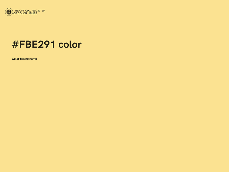 #FBE291 color image
