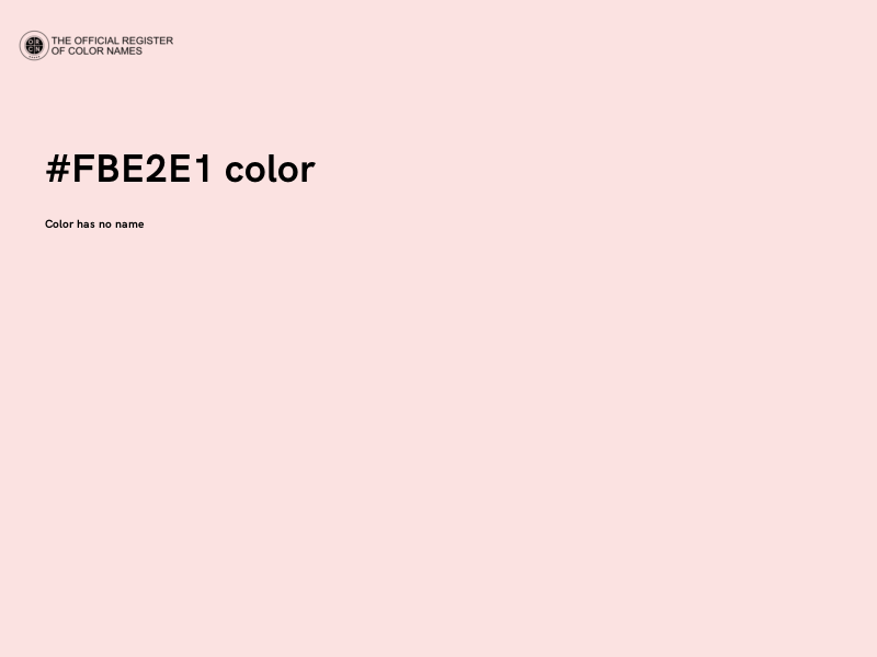 #FBE2E1 color image
