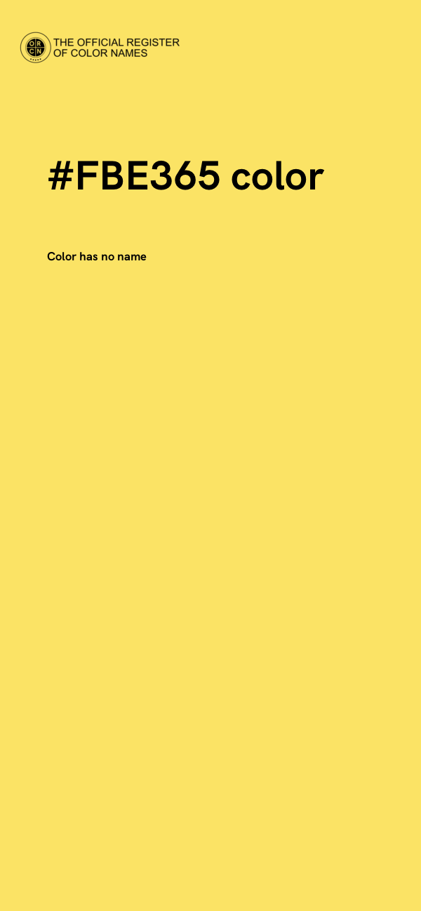 #FBE365 color image