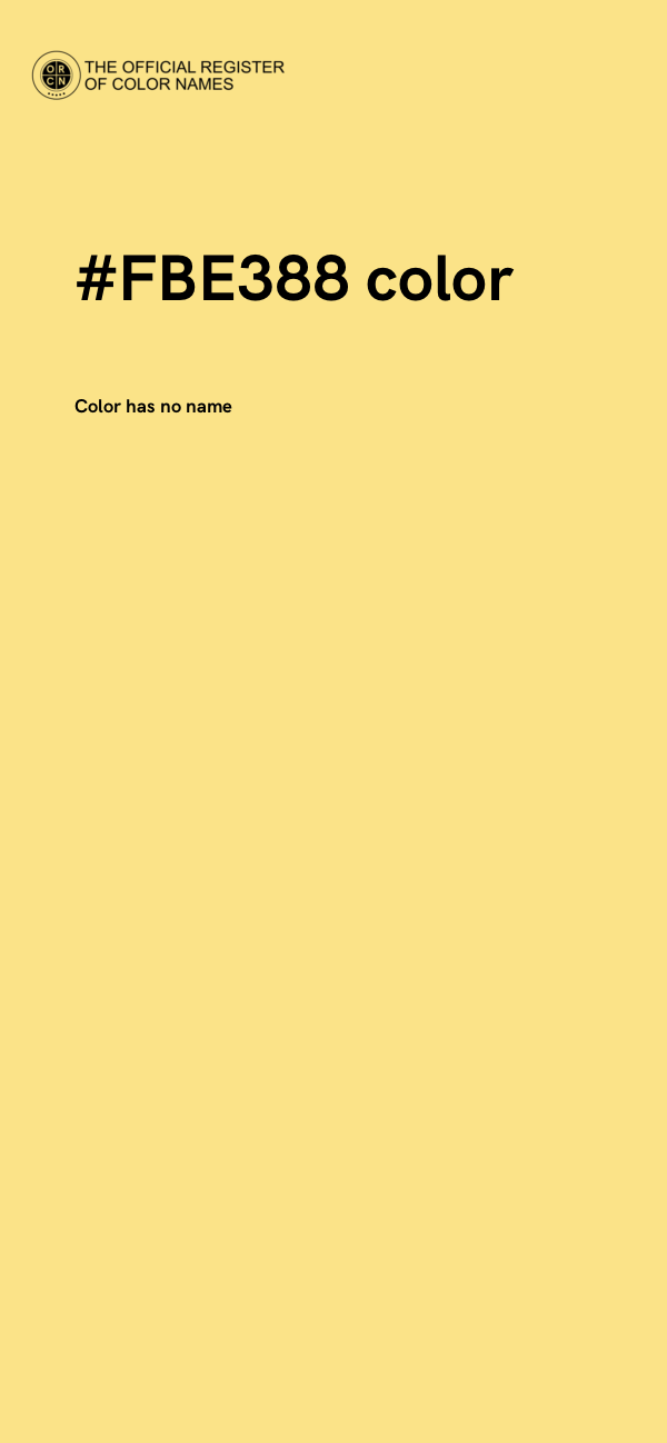 #FBE388 color image