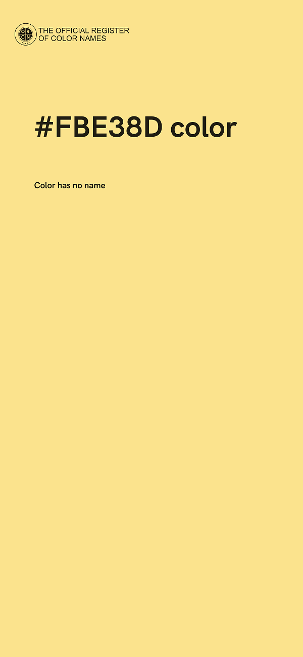 #FBE38D color image
