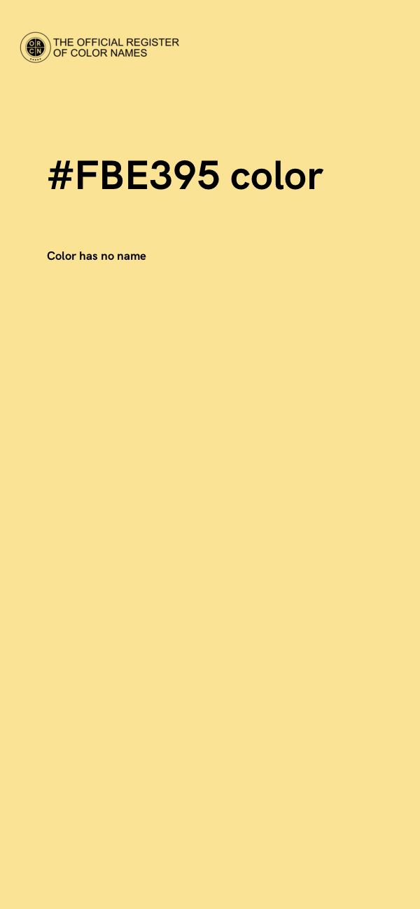 #FBE395 color image