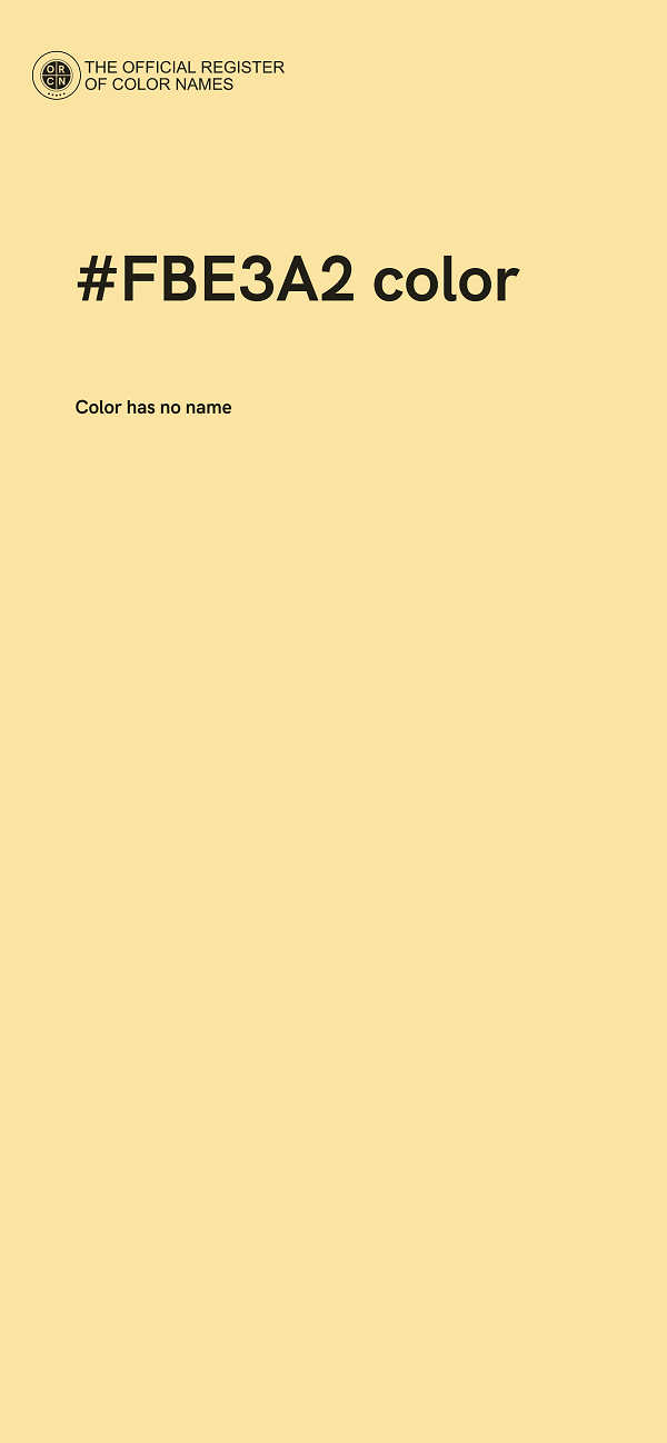 #FBE3A2 color image