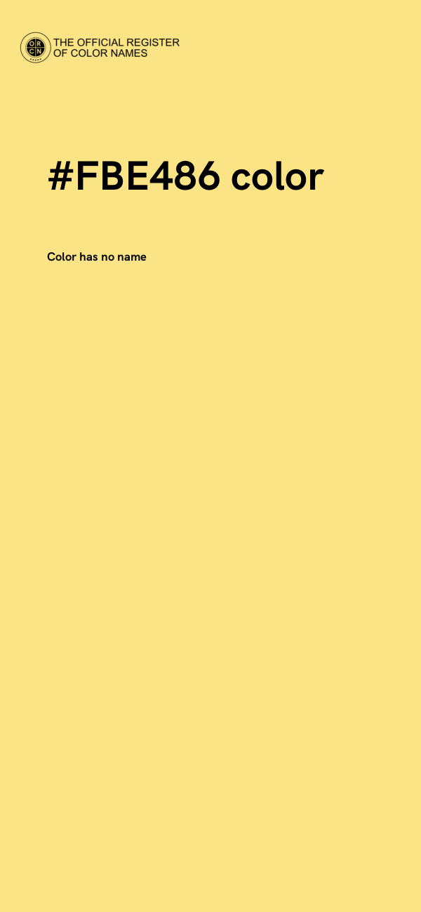 #FBE486 color image