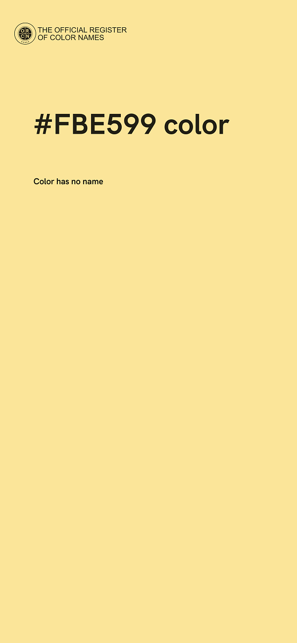 #FBE599 color image