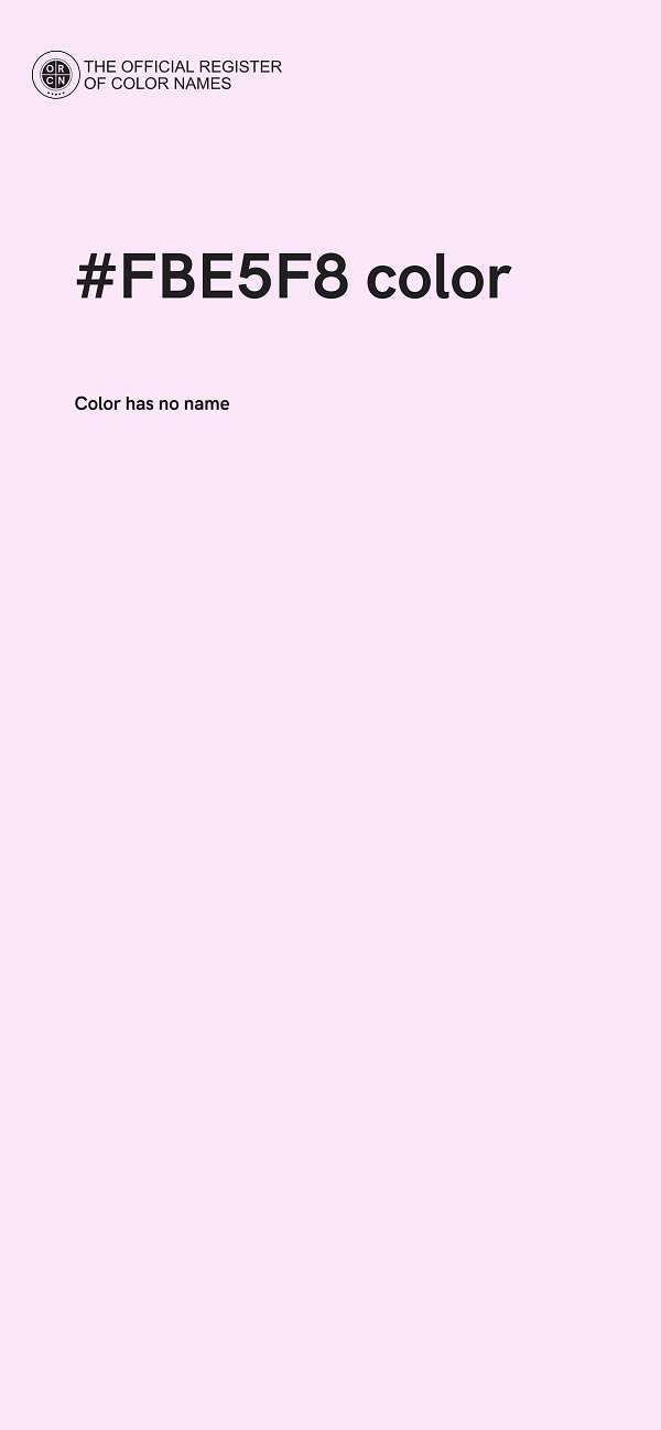 #FBE5F8 color image