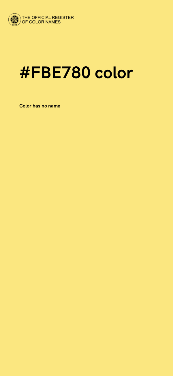 #FBE780 color image