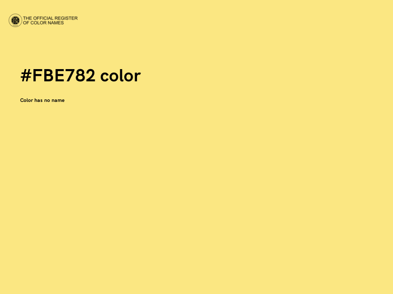 #FBE782 color image