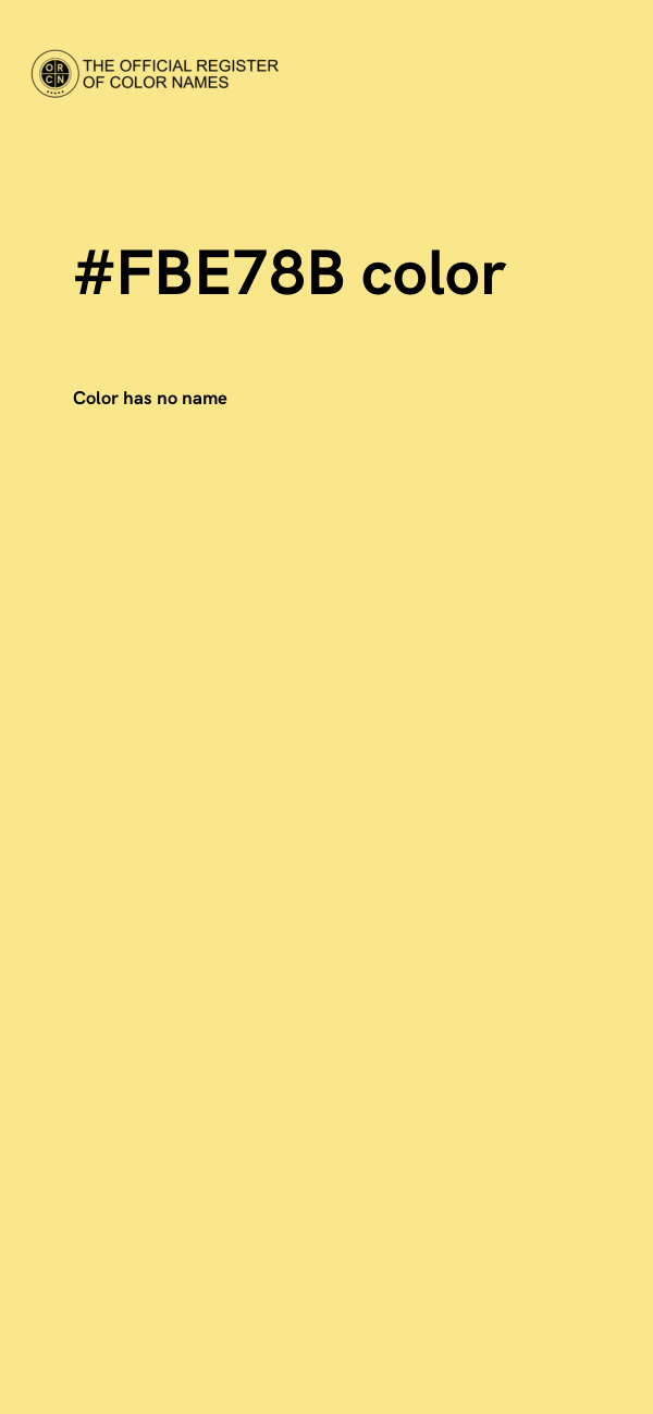 #FBE78B color image