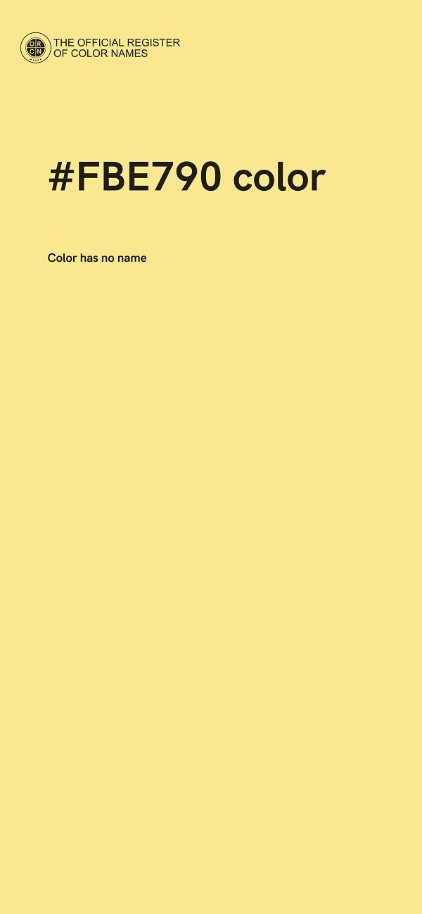 #FBE790 color image