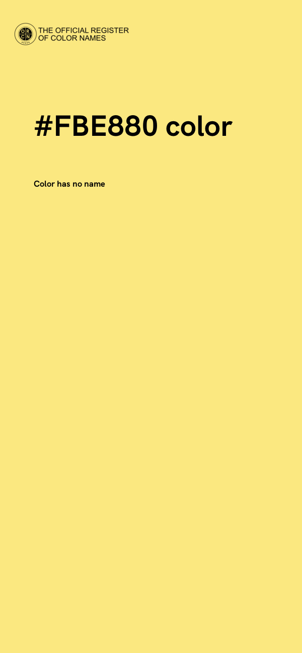 #FBE880 color image