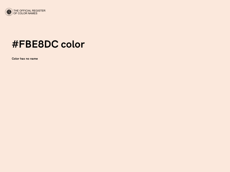 #FBE8DC color image