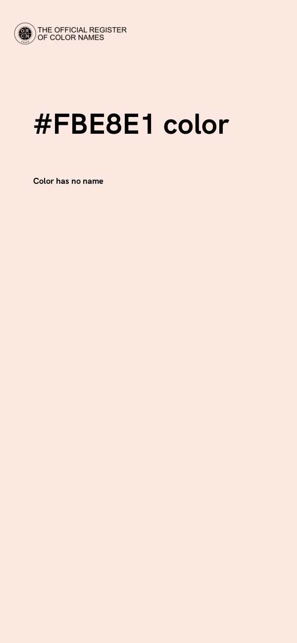 #FBE8E1 color image