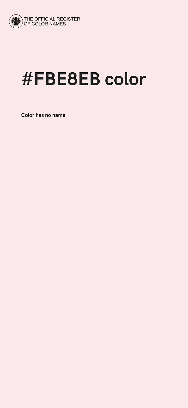 #FBE8EB color image