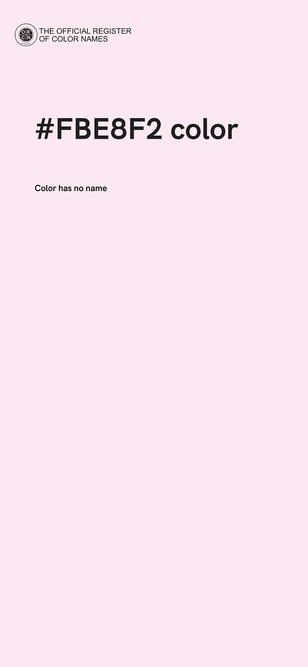 #FBE8F2 color image