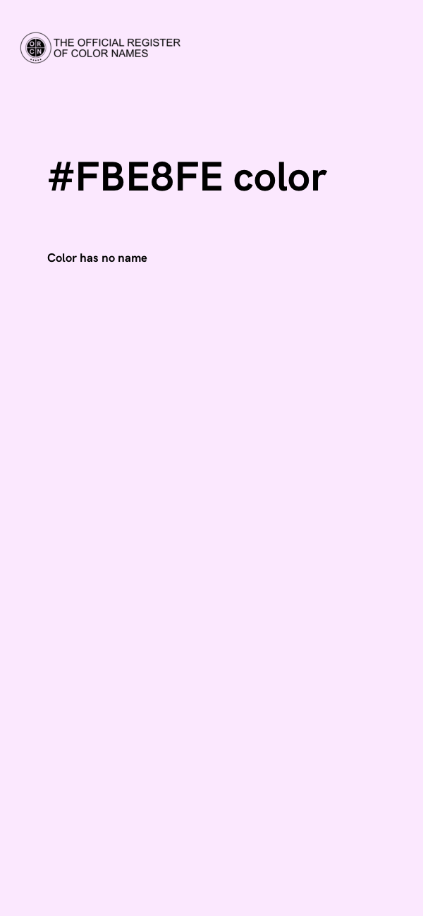 #FBE8FE color image