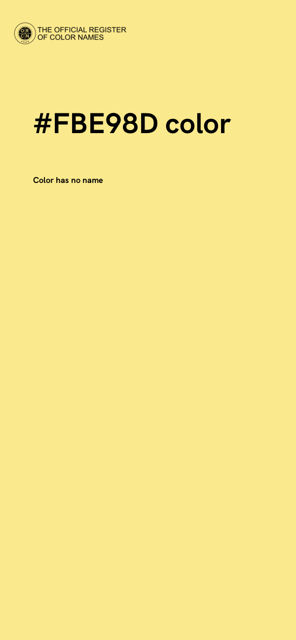 #FBE98D color image