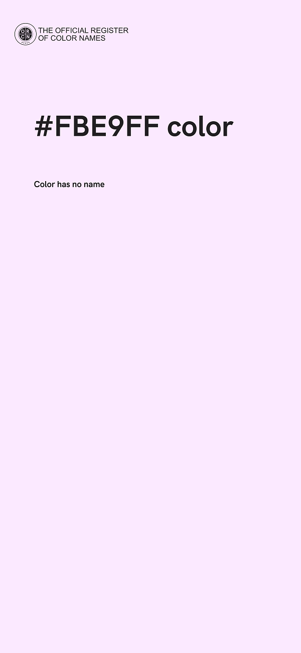 #FBE9FF color image