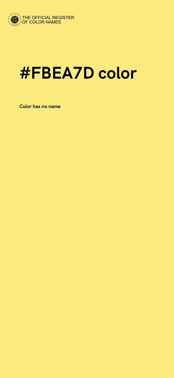 #FBEA7D color image