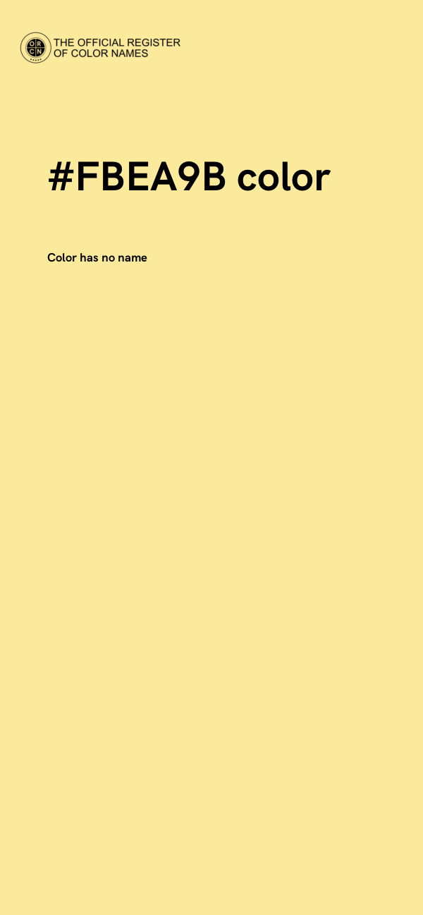#FBEA9B color image