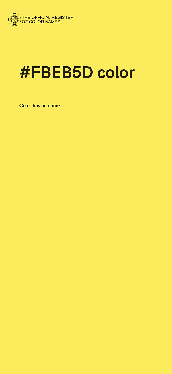 #FBEB5D color image