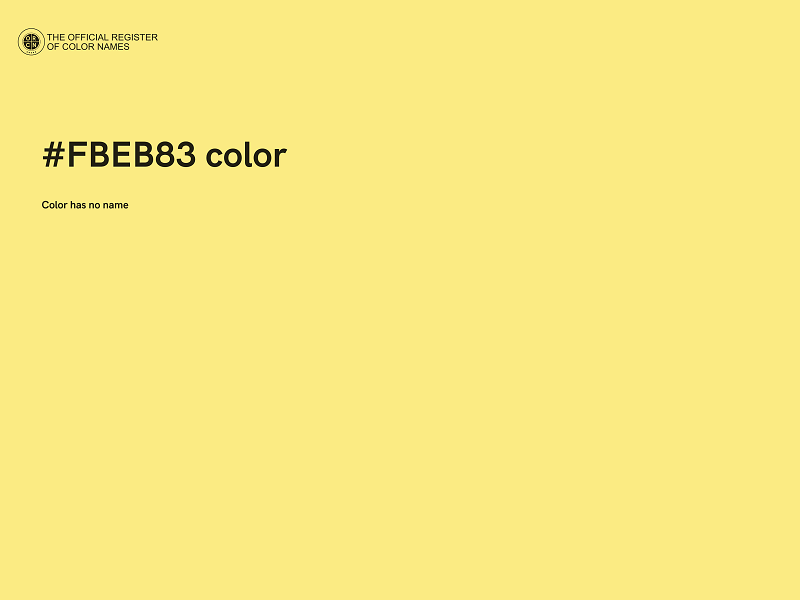 #FBEB83 color image