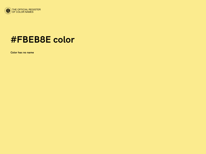 #FBEB8E color image
