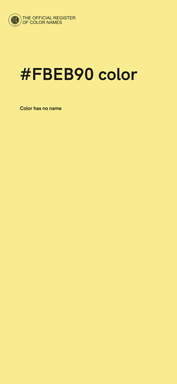 #FBEB90 color image