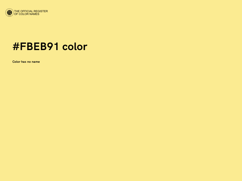 #FBEB91 color image
