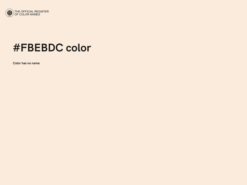 #FBEBDC color image