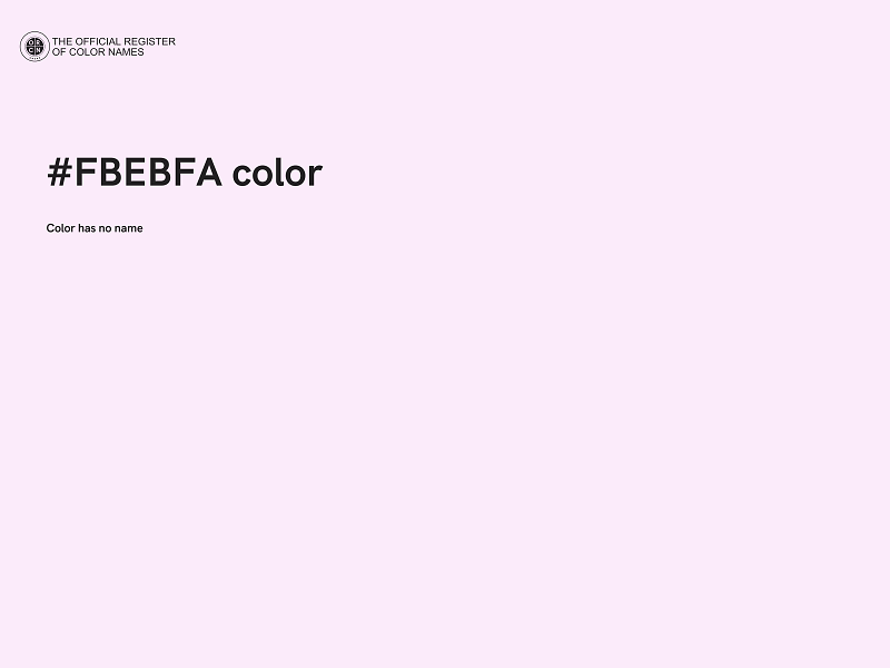 #FBEBFA color image