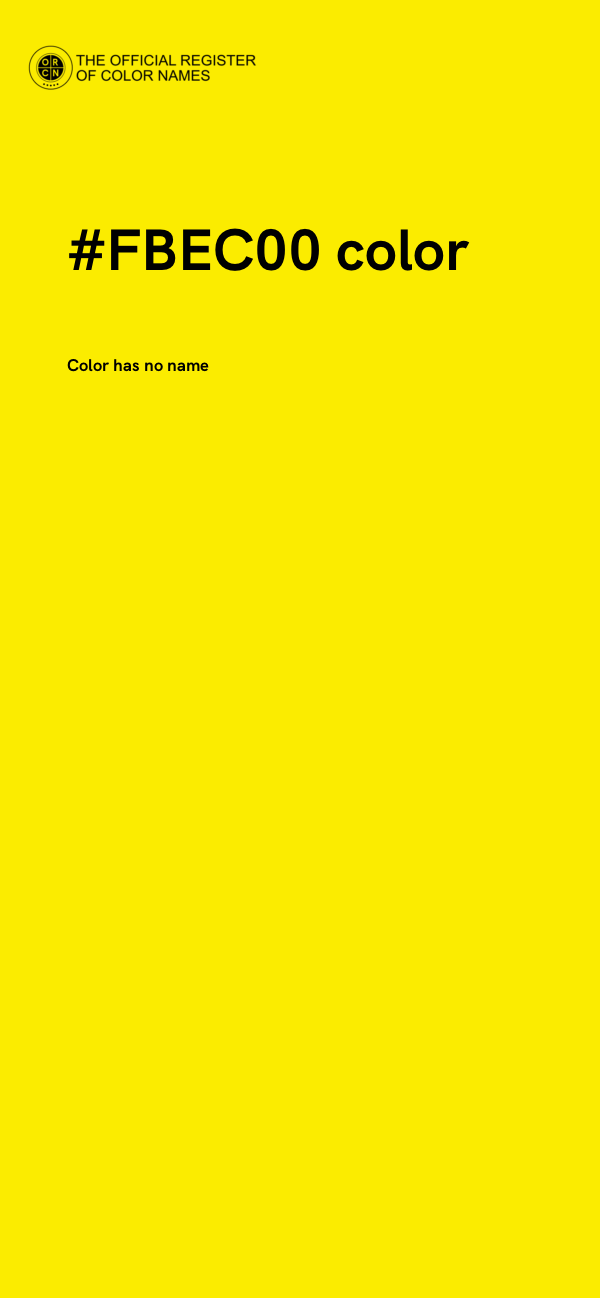 #FBEC00 color image