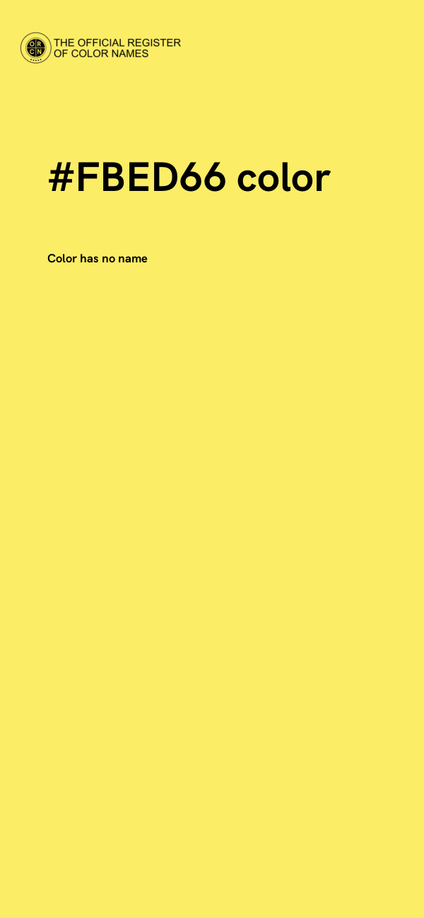 #FBED66 color image