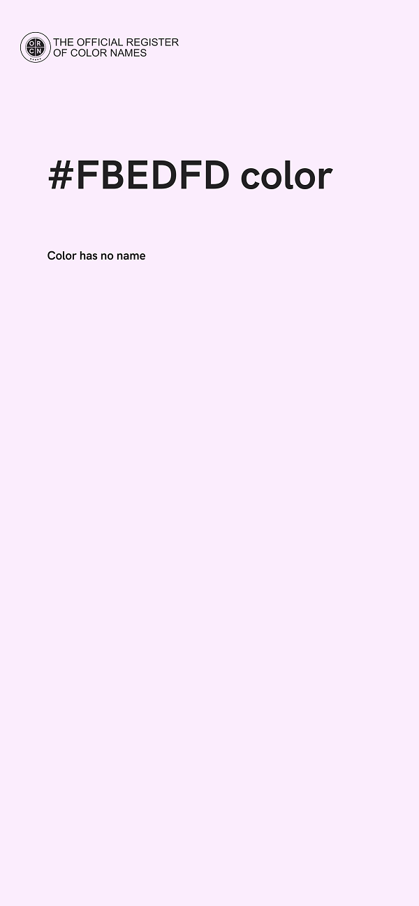 #FBEDFD color image