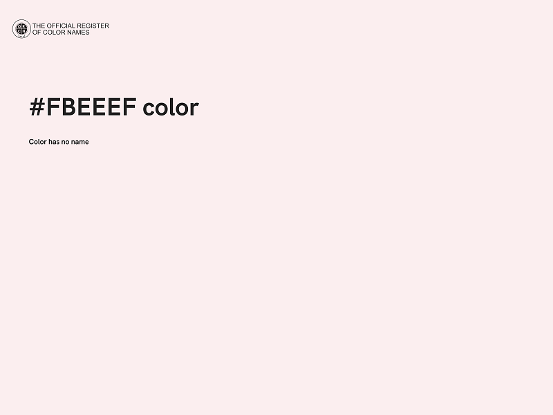 #FBEEEF color image