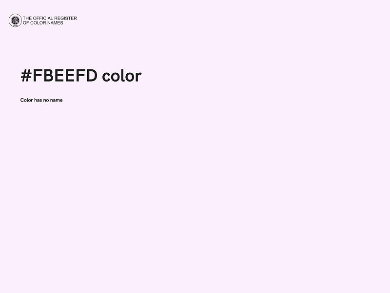 #FBEEFD color image