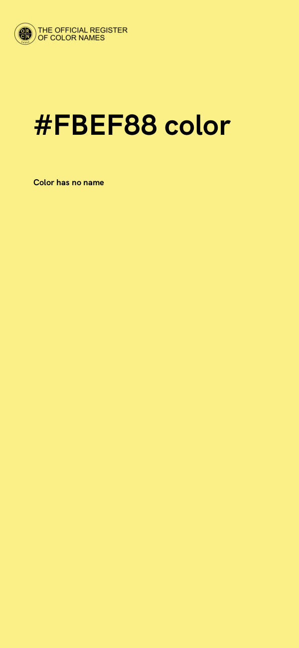 #FBEF88 color image