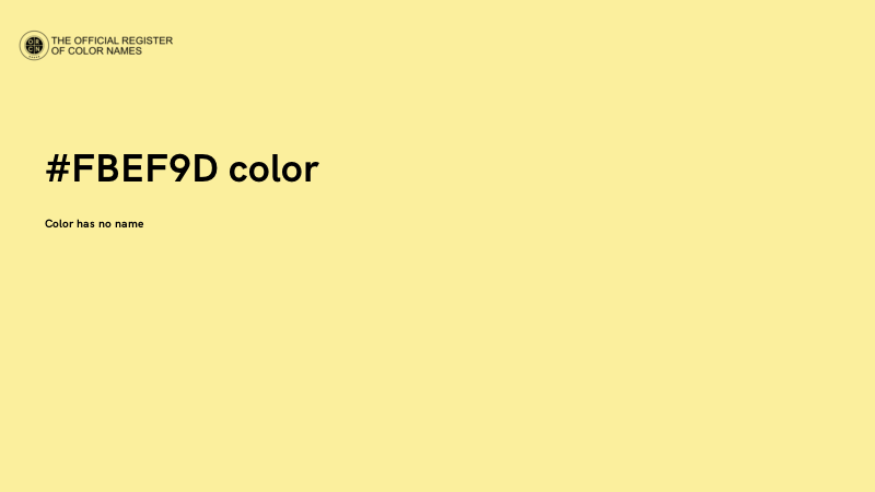 #FBEF9D color image