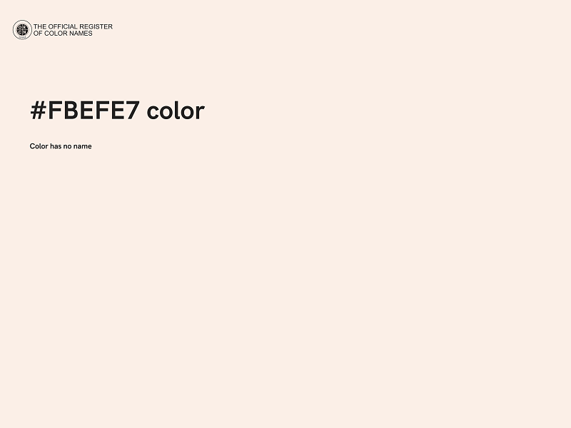 #FBEFE7 color image