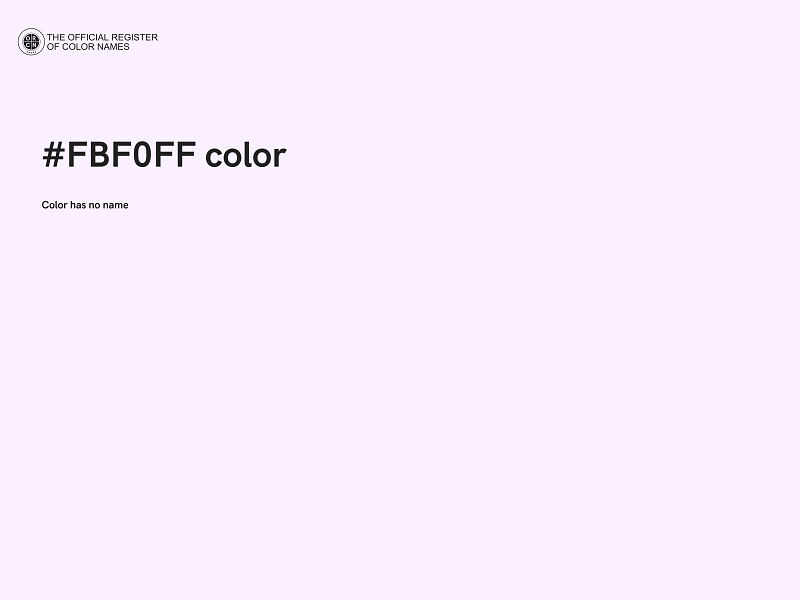 #FBF0FF color image